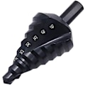 Miniatyrbillede 3 af 5: HSS Trinbor Bits 10-45mm Spiral Flad, Trekantgreb Nitril
