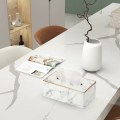 Miniatyrbilde 3 av 5: Vevboksdeksel, Rektangulært PU-Lær Vevboksholder for Hjemmet