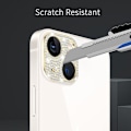 Pikkukuva 3 / 5: 2 kpl iPhone 15 Timantti Linssikalvoa - Kulta, Yhteensopiva iPhone 15/iPh