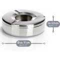Miniatyrbilde 5 av 5: 6 stk. Askebeger i rustfritt stål - 11 cm i diameter - Pop-up askebeger med
