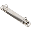 Miniatyrbilde 4 av 5: 10 pakker 2-hulls ringperm mekanisme erstatningssett, 2 O-ringer metallklips ringperm mekanisme løse bladbindingsringer for organiseringspermer