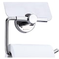 Miniatyrbilde 4 av 5: Krom veggmontert toalettpapirholder