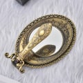 Miniatyrbild 4 av 4: Metallsminkningsspegel, Handspegel, Handspegel med Handtag, Salong