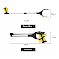 Miniatyrbillede 3 af 5: Gul affaldsgriber - 81 cm Foldbar affaldsgriber + teleskopisk