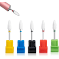 Miniatyrbillede 1 af 5: 5 stk Professionelle Neglepleje Slibehoved Keramisk Sander Tip Prof