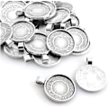 Pikkukuva 1 / 5: 25 kpl Pyöreä Kehys Riipus Alustat Asetus Cabochon Tyhjä Pohja DIY Askarteluun Valokuva Korujen Löydöt Tarvikkeiden Valmistus 25mm