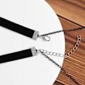 Miniatyrbillede 5 af 5: Gotisk Choker, Choker Halskæde til Kvinder, Sort Fløjl Choker, Lagdelt Halskæde, Goth Smykker til Kvinder