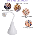 Pikkukuva 4 / 5: Ocean Portable Mini Kynsilakan Kuivaaja, 16W Langaton Latautuva LED UV