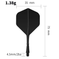 Miniatyrbillede 3 af 4: 9 stk. One Piece Dartpil og Flights Dart Tilbehør