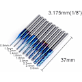Pikkukuva 2 / 5: 10 kpl CNC Nano Blue Coat, 0,8-3,175 mm, 1/8 varsi