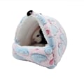 Pikkukuva 5 / 5: Vaaleanpunainen 20×16×19cm Jyrsijän Nukkumispehmustettu Pieni Talo Hamsterin Hammock