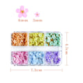 Miniatyrbild 5 av 5: 3D Blomster Nagelkonst Charm Färgglada Nagelcharm för Akrylnaglar Guld Silver Pärlor Nageltillbehör Rhinestones Vårblommor Ädelstenar Nageltillbehör för