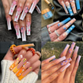 Miniatyrbild 3 av 5: 3D Blomster Nagelkonst Charm Färgglada Nagelcharm för Akrylnaglar Guld Silver Pärlor Nageltillbehör Rhinestones Vårblommor Ädelstenar Nageltillbehör för