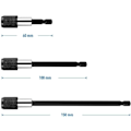 Miniatyrbilde 2 av 4: 3 stk. Magnetisk Forlengelsesstang, Elektrisk Drill Skrutrekkerbit, 1/4 Hex Drillbit Hurtigutløser Bar Socket Skrutrekkerbit Holder, 60/100/150mm