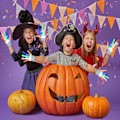 Pikkukuva 5 / 5: LED-Vilkkuvat Hanskat Halloweeniin ja Jouluun, Kivat Lelut