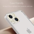 Miniatyrbillede 5 af 5: 2 stk. iPhone 15 Diamant Linsefilm - Guld, Kompatibel med iPhone 15/iPh