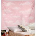 Miniatyrbilde 5 av 5: Rosa molntapet for soveromsdekor (59\"Bx79\"L)