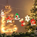 Miniatyrbilde 5 av 5: Julepynt LED-lys Luminous Ornamenter Henger til jul