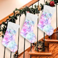 Miniatyrbillede 4 af 7: Jule-Strømpe, Personlige Jule-Strømper 2-pak Chic Tie Dye Regnbue Kalejdoskop 45,7 cm Jule-Strømper Hængende Ornament Pejs f