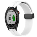 Miniatyrbild 1 av 5: För Garmin Approach S40 20mm Solid Color Magnetiskt Spänne Silikon Armbandsur Band HCL White