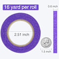 Miniatyrbild 2 av 5: 12 rullar färgat maskeringstejp 16 meter per rulle, regnbågsfärger