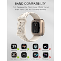 Miniatyrbild 2 av 5: Graverade silikonband för Fitbit Versa 2 - Maskrosmönster
