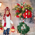 Miniatyrbillede 4 af 5: 70 tommer efterårs postkasse swag kunstig Thanksgiving swag dekorative udendørs og