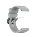 Miniatyrbillede 3 af 5: Til Garmin Fenix 6 22mm Smart Watch Quick Release Silikonurrem TSC Grey