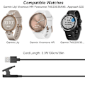 Miniatyrbilde 2 av 4: 2-pak lader for Garmin Lily Vivomove Hr forgjenger