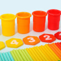 Miniatyrbilde 9 av 9: Gulrot leketøy - Matematikk telleleker, STEM leker forbedrer matematisk læring og telleevne - Finmotoriske leker for jenter gutter