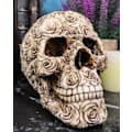 Miniatyrbild 3 av 8: Ebros Day of The Dead Tooled Ornate Floral Skull Figurine DOD Rose Sugar Skulls Statue As Cranium Skeleton Head     Ossuary Macabre Altar Decor