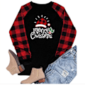 Miniatyrbild 5 av 5: Jultröjor för kvinnor 2023 Höstmode Raglan Långärmad Pullover