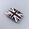 Miniatyrbillede 4 af 5: Bæltespænde med britisk flag i zinklegering