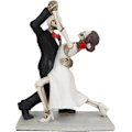 Miniatyrbillede 1 af 6: Ebros Kærlighed Dør Aldrig Evig Bryllup Tango Dans Skelet Figur Par Dias De Los Muertos De Dødes Dag Indretning Skeletter