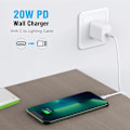 Miniatyrbilde 4 av 5: Iphone-lader, [Apple Mfi-sertifisert] 2-pakning 20W Pd Type-C