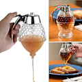 Miniatyrbillede 2 af 5: Honningsirupdispenser, 200 ml honningdispenserbeholderbeholder i akryl, opbevaringsbeholder uden dryp, moderat flowbpa-fri