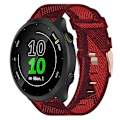Miniatyrbild 1 av 5: För Garmin Forerunner 55 20mm Nylonflätad klockarmband UEK Red