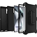 Miniatyrbillede 2 af 5: Defender Cover Kompatibel med Galaxy S24 Ultra Cover (Iludes Hylster Klips Støttefod) Sort Sort