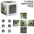 Miniatyrbild 3 av 8: Väckarklocka, Grön blad Koala Tryck Digital Väckarklocka, Resor, Liten Väckarklocka för Sängbord, Väckarklocka Baery Powered Vit Vit