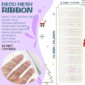 Miniatyrbillede 2 af 5: Deco Mesh Bånd, 10 tommer x 30 fod Hver rulle Metallic Foil Mesh Bånd til