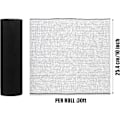 Miniatyrbillede 2 af 5: Deco Mesh 10 tommer x 30 fod, sort mesh stof, mesh bånd god til dekoration