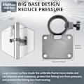 Miniatyrbilde 5 av 5: 2 Aluminium Fiskeparaplyholder Braketter for Utendørsbruk