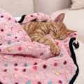 Miniatyrbillede 4 af 4: Blødt hundetæppe i fleece til kæledyr, vaskbart kattetæppe til sofaen