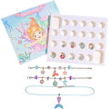 Miniatyrbild 9 av 9: Sjöjungfru armband kit, sjöjungfru pärlor & charm armband gör-det-själv-kit, sjöjungfru pärlor sommar hav armband för födelsedag, påsk, jul sjöjungfru diy