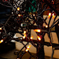 Miniatyrbillede 5 af 8: Halloween-lys, 33ft 150 stk. sort ledning glødepærer julelys, 120 V høj spænding UL-certificeret klar lyskæde, der kan forbindes,