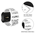Miniatyrbillede 1 af 2: For Fitbit Versa Åndbar Urrem EKB White