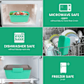 Miniatyrbild 5 av 5: Bento Box 2000ML, Lunch Box Salladslunchbehållare att ta med 4