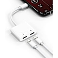 Miniatyrbild 5 av 5: [5 i 1] Apple iPhone Dubbla Portar Hörlursadapter Ljud