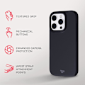 Miniatyrbillede 4 af 5: EvoLite til iPhone 16 Pro Ultratynd - Beskyttende cover mod stød - i Sort Sort