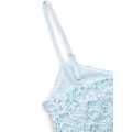 Miniatyrbilde 3 av 5: Kvinners Casual Blonder Heklet Spaghetti Stropp Glidelås Opp Cami Crop Top Camisole
